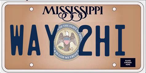 Mississippi license plates are sometimes expensive due to local proper