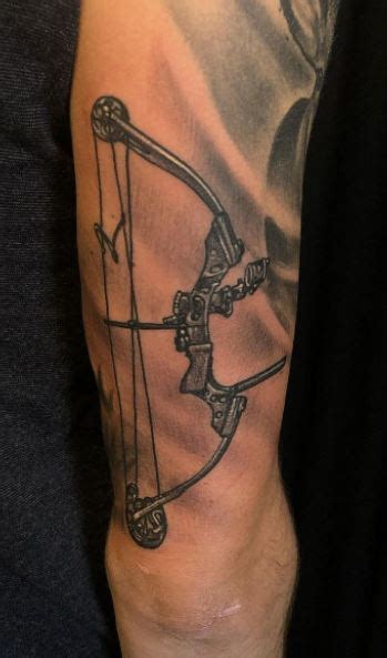 Compound Bow And Arrow Tattoos