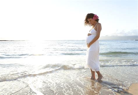 Pregnant Woman on Beach Photograph by M Swiet Productions - Pixels