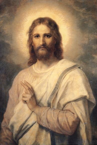Quadro Jesus Cristo, a Benção, Hofmann, Tela Canvas 40x60cm