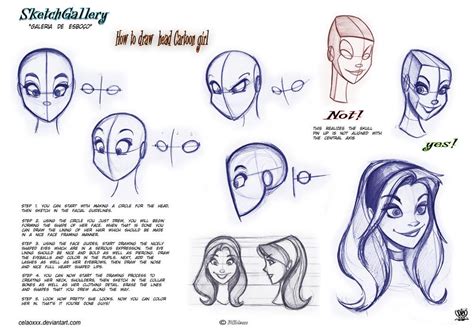 How-to-draw-head-Cartoon-Girl | Disney style drawing, Cartoon drawing tutorial, Drawing tutorial