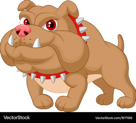 Bulldog cartoon Royalty Free Vector Image - VectorStock