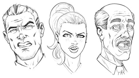 Drawing Various Expressions for Comics - YouTube