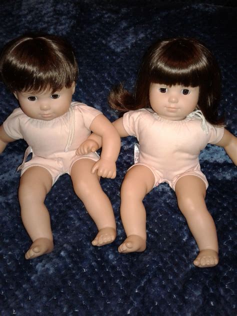 American Girl Bitty Baby brunette twins with brown eyes. Good condition. | American girl baby ...