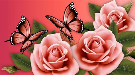 🔥 Download Flowers And Butterflies Wallpaper Group by @timothyhines ...