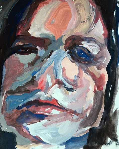 Gouache self-portrait | Portrait, Art, Painting