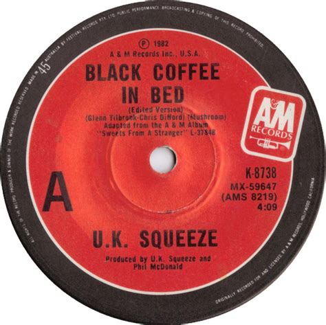 U.K. Squeeze* - Black Coffee In Bed (1982, Vinyl) | Discogs