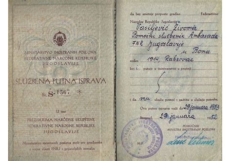 1952 Cold-War service passport - Our Passports