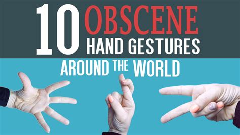 10 Obscene Hand Gestures Around the World - YouTube