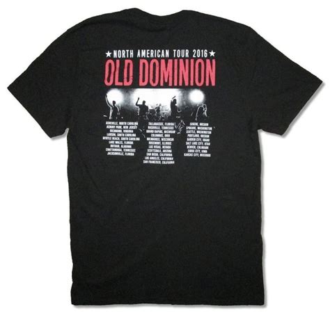 Old Dominion North American 2016 Tour Tees | Tees, Old dominion ...