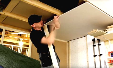 Installing a Plasterboard Ceiling by Yourself - Making a Small Workshop (Part 4)