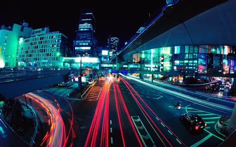 Download Road Architecture Building Vehicle Light Night Street City Photography Time Lapse HD ...