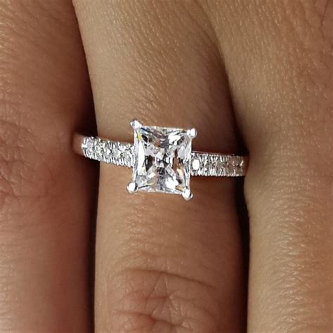 Solitaire 0.5 Carat Princess Cut Diamond Engagement Ring | Ara Diamonds