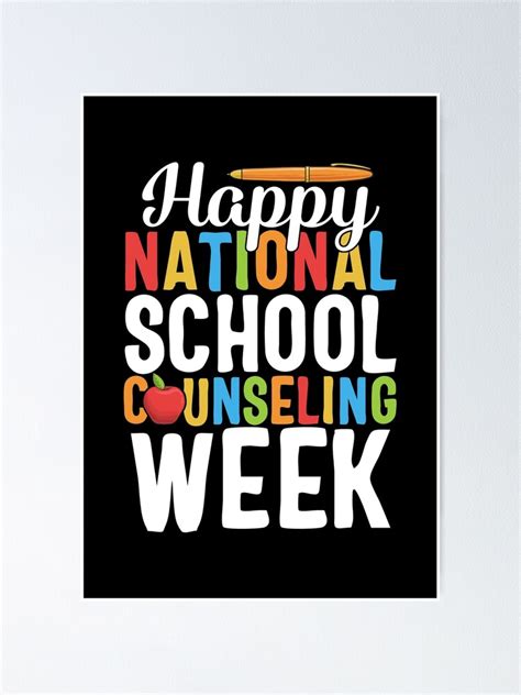 "Happy National School Counseling Week School Counselor Teacher Students Celebration Gift ...