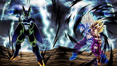 Gohan Vs Cell | Gohan vs cell, Dragon ball wallpapers, Dragonball z ...