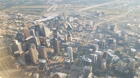 Dallas from the Air | Downtown dallas, Dallas uptown, San francisco skyline