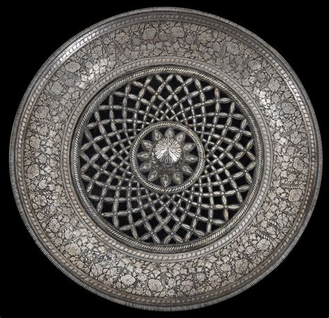 Large Silver-inlaid Bidri Basin (Silapchi) - Michael Backman Ltd ...