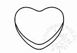 Candy Heart  Coloring Page sketch template