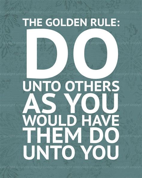 The Golden Rule! | Golden rule, Golden rule quotes, Words