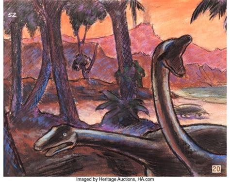 Fantasia Rite of Spring Dinosaurs Concept Art Walt Disney, 1940 by Walt Disney Studios on artnet