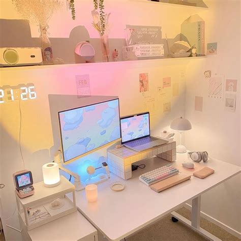 room inspo! | Desk makeover, Gaming room setup, Study desk decor