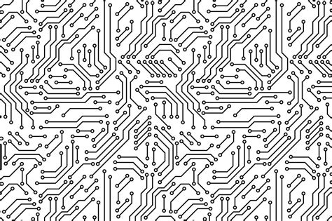 Print circuit board seamless pattern | Graphic Patterns ~ Creative Market