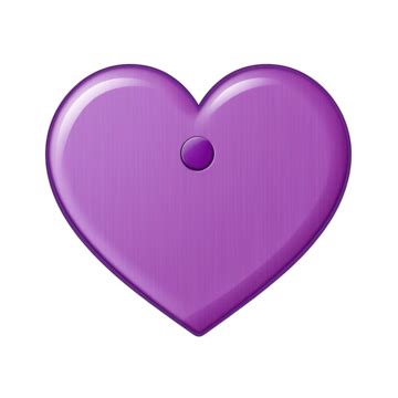 Purple Cartoon Heart Button, Heart Clipart, Cartoon Clipart, Button Clipart PNG Transparent ...