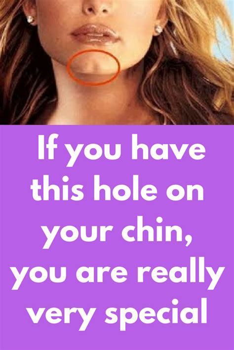 If you have this hole on your chin, you are really very special | Chin ...