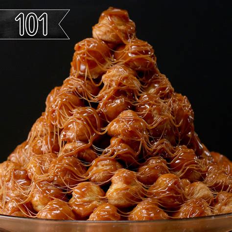 How To Make A Croquembouche (Cream Puff Tower) Recipe by Maklano