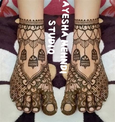 Jhumka mehndi design for legs😍 | Latest henna designs, Legs mehndi ...