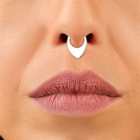 Fake Septum Ring Fake Septum Piercing Tribal Septum | Etsy