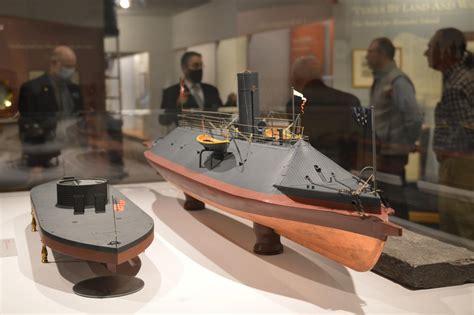 Model of USS Monitor and CSS Virginia, a dual that changed naval battle ...