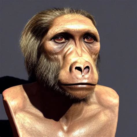 forensic reconstruction of homo erectus in the style | Stable Diffusion