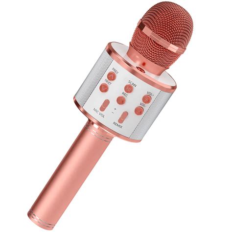 Buy GIFTMIC Kids Microphone for Singing, Wireless Bluetooth Karaoke Microphone for Adults ...