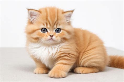 Premium AI Image | Fluffy Persian kitten staring with curious