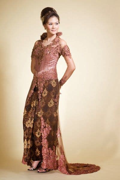 Wedding Dress Kebaya Brown (With images) | Modern bridal gowns, Kebaya ...