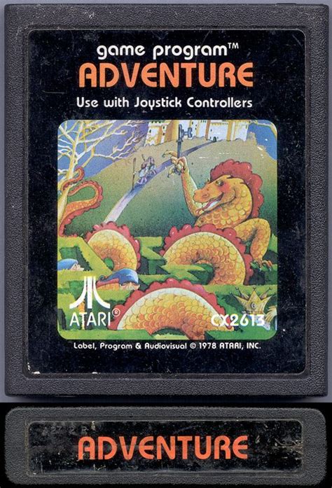 Adventure (1980) Atari 2600 box cover art - MobyGames