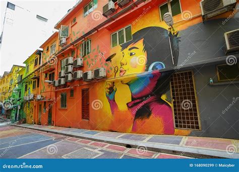 The Famous Street Art of Jalan Alor in Kuala Lumpur City, Malaysia Editorial Stock Image - Image ...