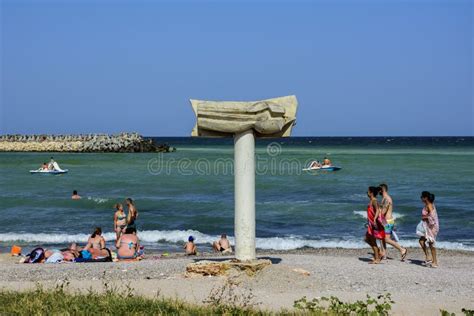 Costinesti beach, Romania editorial stock image. Image of background ...