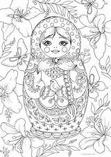 Russian Doll – Favoreads Coloring Club sketch template