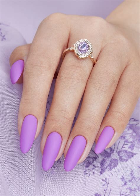 Light Purple Gel Nails