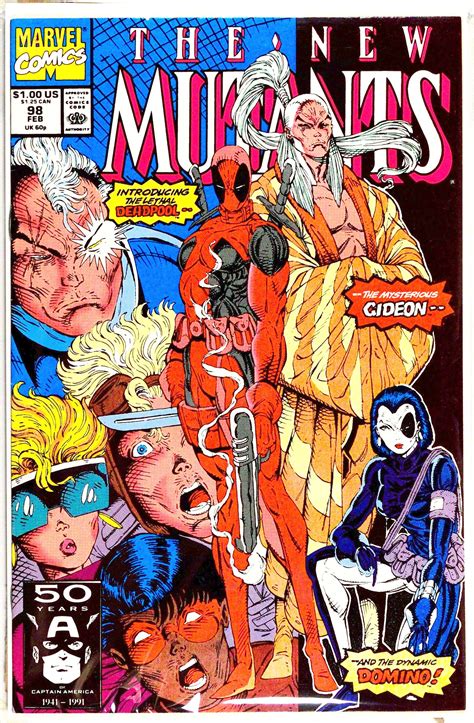 New Mutants #98 - 1st Appearance of Deadpool | The new mutants, New mutants 98, Marvel comic books