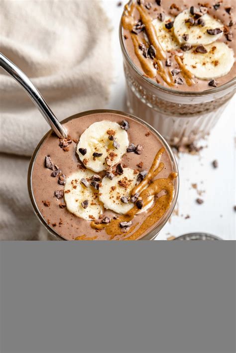 Chocolate Banana Smoothie - All the Healthy Things