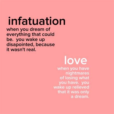 infatuation vs. love | Infatuation vs love, Unrequited love quotes ...