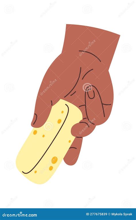 Hand with Soap stock vector. Illustration of liquid - 277675839