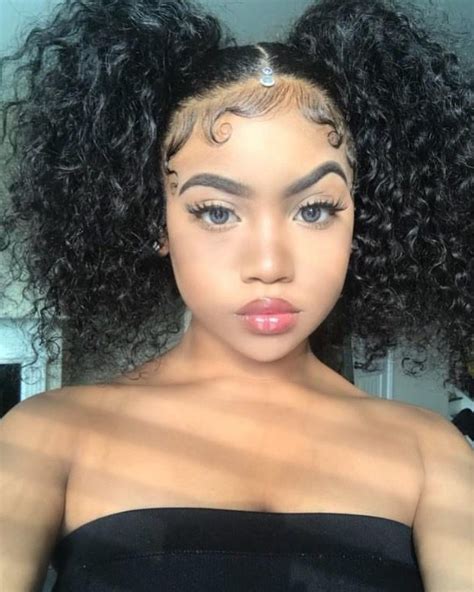 Baddie Hairstyles Edges : Curly hair styles naturally, Baddie ...