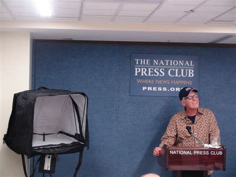 Voice Actor Rob Paulsen at the National Press Club with the Carry-on Vocal Booth. | Acoustic ...