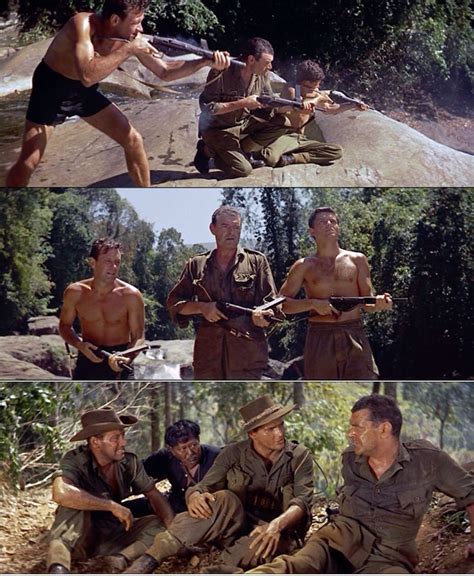 The Bridge on the River Kwai 1957 William Holden, Jack Hawkins, and Geoffrey Horne