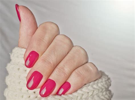 Trendy Manicure - Viva Magenta, Color of the Year 2023 Stock Photo ...