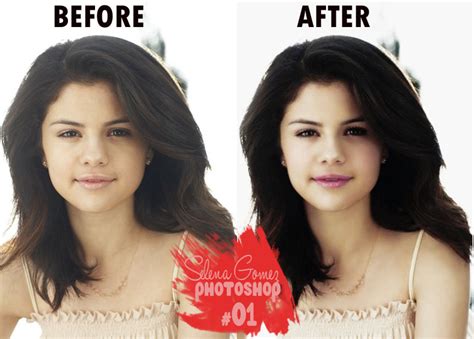 Selena Gomez Photoshop Make Up #01 by EditionsAndSmile on DeviantArt